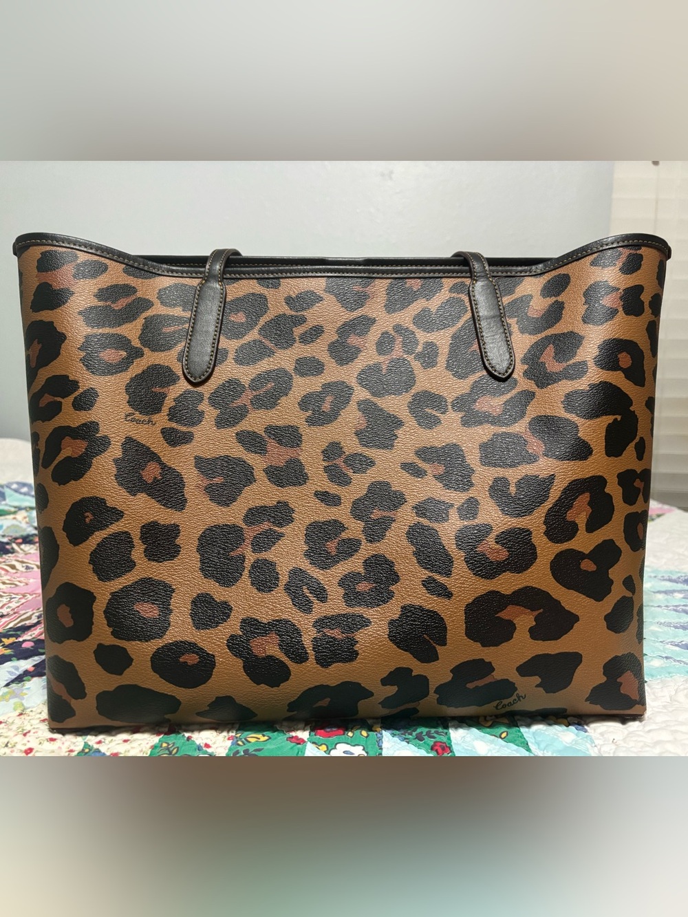Coach Leopard City Tote CC760 - Picture 2 of 12
